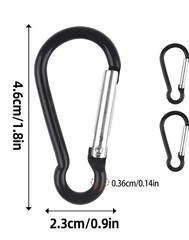 30 Pcs 2″ Carabiner Bulk Spring Snap Hooks Bulk Aluminum Alloy Clip Multi Color.