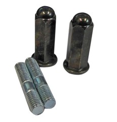 M6 x 1.0 Muffler Nut and Stud Set GY6 150cc Yerf Dog Carter Go Kart Scooter ATVs