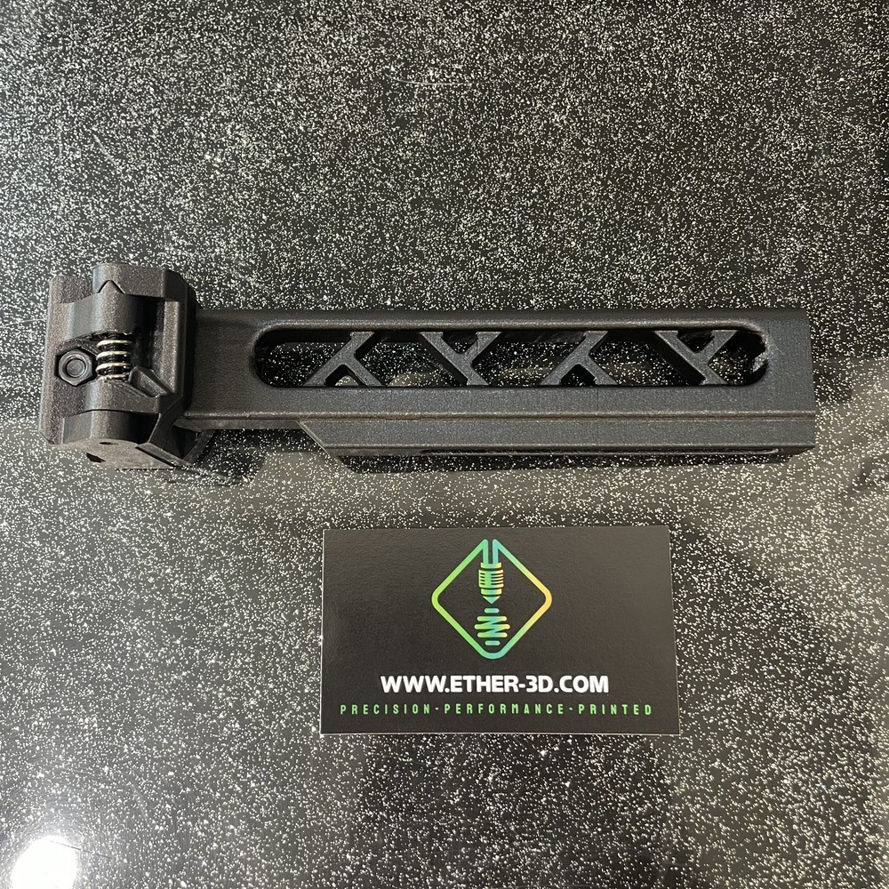 Carbon Fiber Airsoft Skeletonized Picatinny Stock Tube Adapter