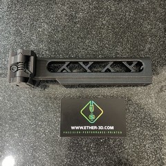 Carbon Fiber Airsoft Skeletonized Picatinny Stock Tube Adapter