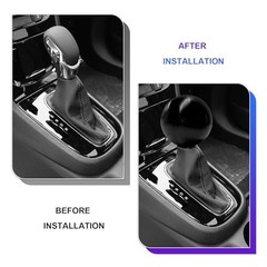 Car Round Ball Gear Shift Knob, Aluminum Alloy Vehicle Ball Shape Shifter Black