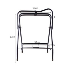 Folding Saddle Rack Freestanding Folding Saddle Stand Powder Coated