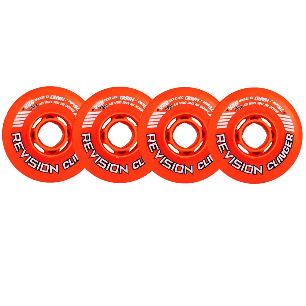 Revision Roller Hockey Wheels Outdoor Clinger 82A – 4-Pack – Choose Size