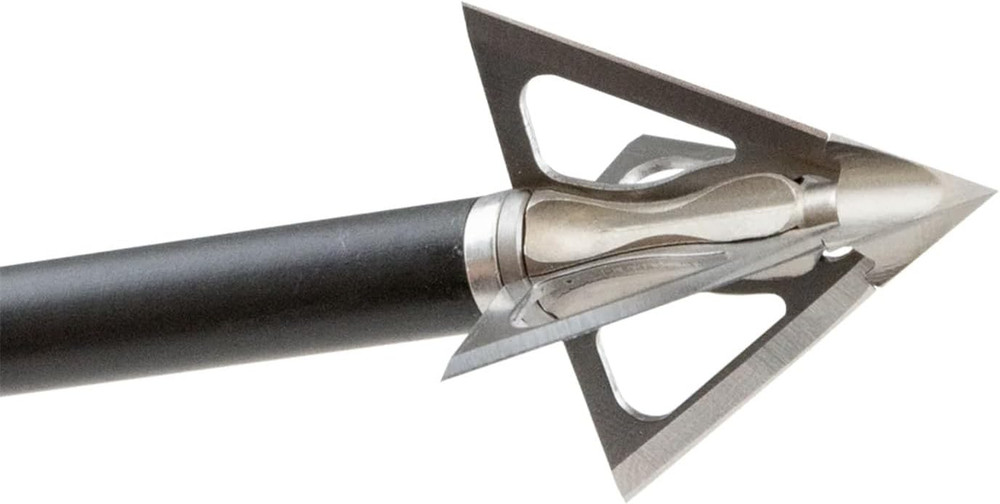 Striker X 4-Blade Archery Broadheads with 1.25″ Cutting Diameter | 3-Pack Durabl