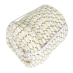 3/4 Inch 24 Strand Braided Rope 150 Ft (White, Yellow, Black) Rigging Rope 44 KN