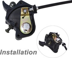 Thumb Throttle Cable Accelerator Handle Assembly for 50cc 70cc 90cc 110cc 125cc