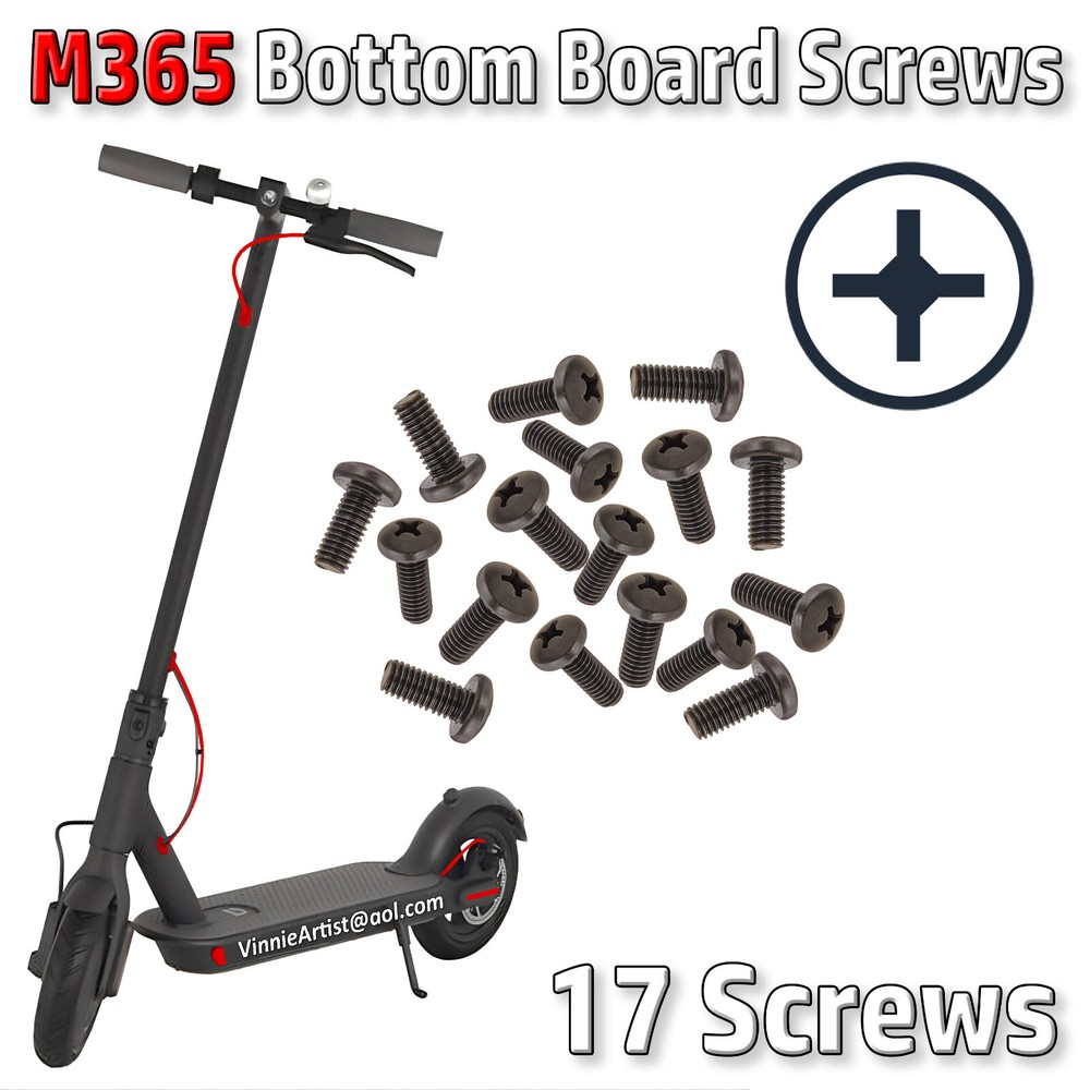 17 Bottom Board Screws M365 Scooter battery compartment Xiaomi Phillips Head