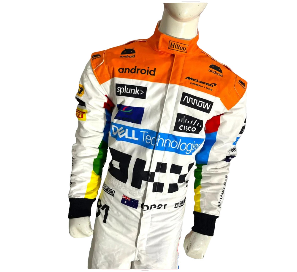NEW MCLAREN SILVERSTONE OSCAR PIASTRI Formula 1 Team Racing Apparel |USA Buyer
