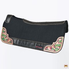 74HS 32″ X 34″ Hilason Horse Western Contoured Wool Felt Therapeutic Saddle Pad