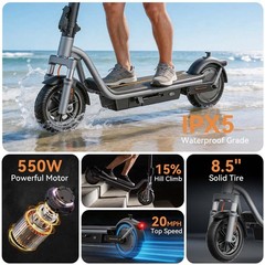 630W Motor Electric Scooter Adult 40KM Long Range Folding Fast Speed E-Scooter