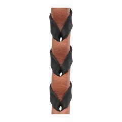 MARTIN SADDLERY Latigo Laced 5/8in Thick Buckle, Keeper Snap Ends Barrel Rein