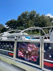 18′-22′ Pontoon Boat Canvas Solution with 9″ Rise Combo Pack with 18 Gator Bites