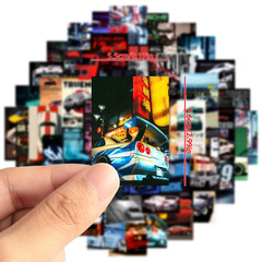 50/100PCS JDM Retrofit Racing Car Graffiti Stickers for Laptop Skateboard Luggag