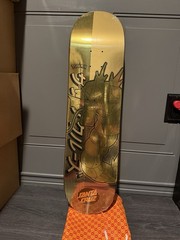Santa Cruz Gold Gyarados Skateboard Deck (Pokémon) 1 of 50 in the ENTIRE WORLD