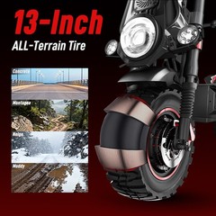 10000W NFC 13″ OFF ROAD 60V 40AH 55MPH FAST SPEED 75Miles ELECTRIC SCOOTER ADULT