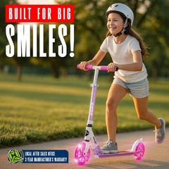Kick Scooter for Kids, Teens & Adults – Lightweight Durable Frame, Smooth Rid…