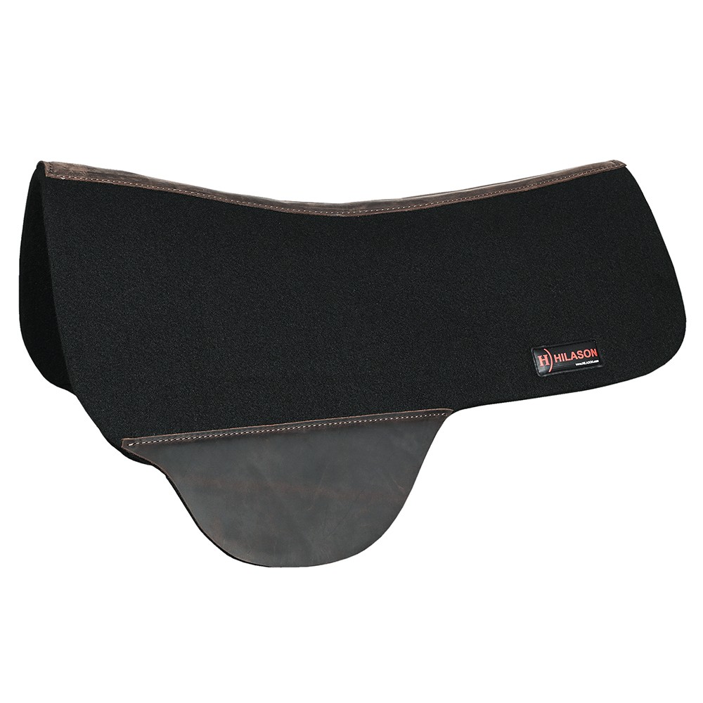 HS HILASON Western Horse Wool Felt Round Contoured Western Saddle Pad W/