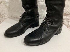 Ariat Black Leather Riding Equestrian Boots Women’s Sz 8.5 Wide Calf