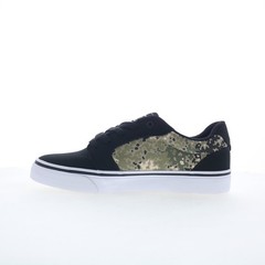 DC Anvil TX 320040-XKCW Mens Black Canvas Skate Inspired Sneakers Shoes