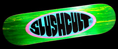 Slushcult Green Logo Fullsize Normal Skateboard 8.5″ Deck Slush Cult