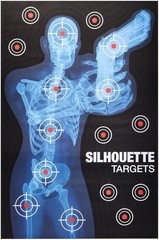 Paper Targets for Shooting Range – 25 x 38 in, 50 Pack, 2 Human 25 x 38″