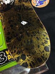 SUPER RARE Spiderman Gold Holofoil Black Suit HUF Skateboard Deck Marvel Comics