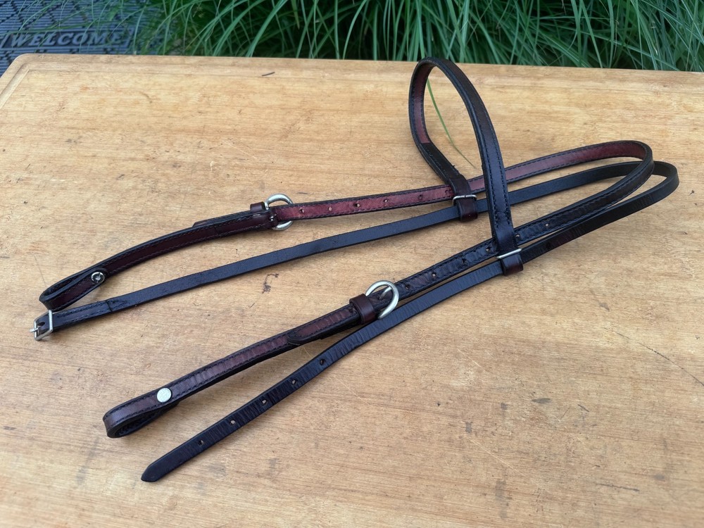 Dark Oil Leather Browband Western Horse Headstall ~ QUALITY