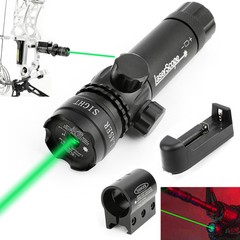 Compound Bow Green Laser Dot Sight Scope 20mm Rail Mount Bows Archery Hunting