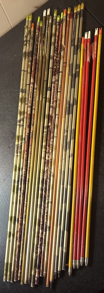 Easton XX75 Camo Hunter Break Up Gamegetter & Various Used Shafts 4 Wood