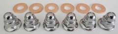 Yamaha YZ465 Top End Engine Nuts Bolts Kit (Nickel) YZ 465 Cylinder Head Rebuild