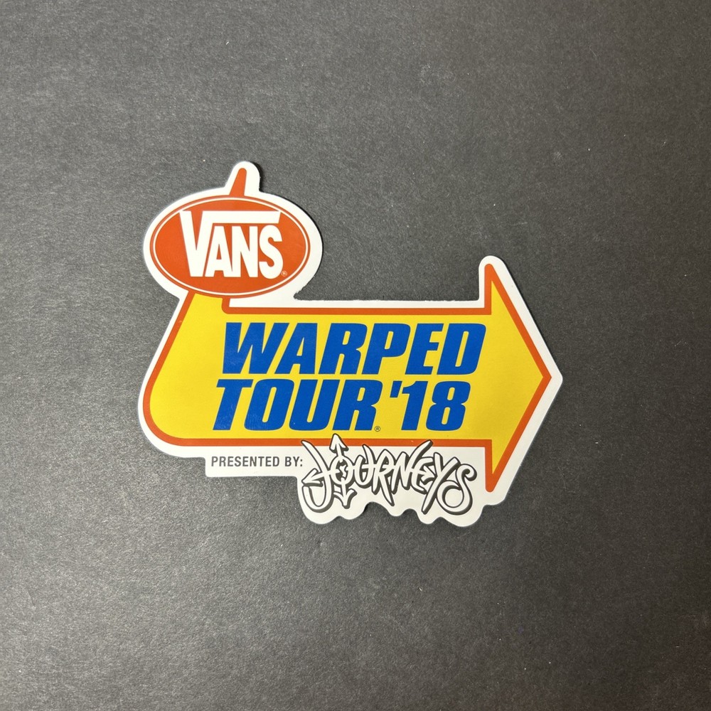VANS Warped Tour Journeys Off The Wall Skateboards 2018 Skateboarding STICKER