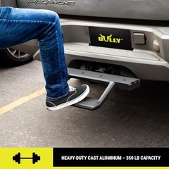 Black 2″ Class III Trailer Towing Hitch Step, Black Powder-Coated Cast