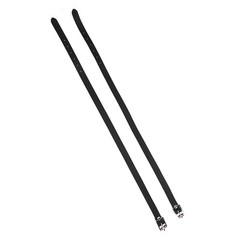 50cm Black 1 Pair Lengthen For Spur Straps Leathers With Stainless Steel