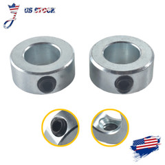 5/8″ Bore Solid Steel Zinc Plated Shaft Collars Set Screw Style (2PCS) NEW