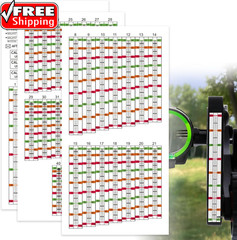 Archery Sight Tape, Sight from 20 to 100/120 Yards, Bow Sight Tape with Calibrat