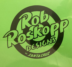 New Santa Cruz Rob Roskopp Target 5 Fluorescent Green Reissue Skateboard Deck