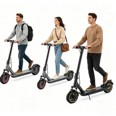AOVOPRO 8.5/10″ Adult Electric Scooter 10.5/14.5Ah Dual Suspension 19-31 Miles