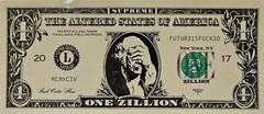 Supreme Zillion Dollar Bill Sticker FW17 box Logo + FREE SURPRISE