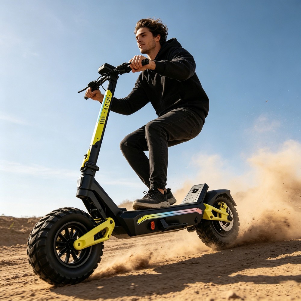 Electric Scooter for Adult 30MPH 48V 30AH 1200W Off-road E-Scooter 62 Mile&25MPH
