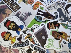 Lot of 50 Random Pop-Culture Sticker Assortment Surprise Decals FREE SHIPPING