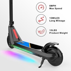 Scooter eléctrico para niños de 6 a 10 años con velocidad y altura ajustables US