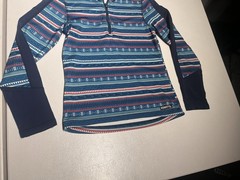 Kerrits Shirt Kids Small Fail Isle Fleece Tech Top 1/4 Zipper Pullover Polyester