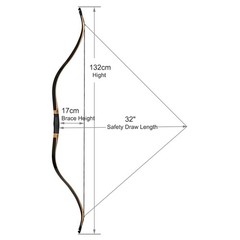 Handmade Archery 52″ Takedown Recurve Bow Traditional Bow Hunting Target 20-50LB