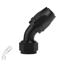 45 Degree Swivel Hose End Fitting – 360° Rotatable AN Adapter 16AN 45-Degree