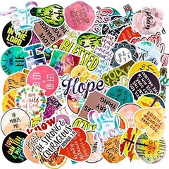 200 Inspirational Christian Faith Stickers,Jesus Bible Verse Stickers Waterpr…
