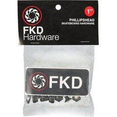 New FKD Phillips – Black – 1″ – Skateboard Mounting Hardware
