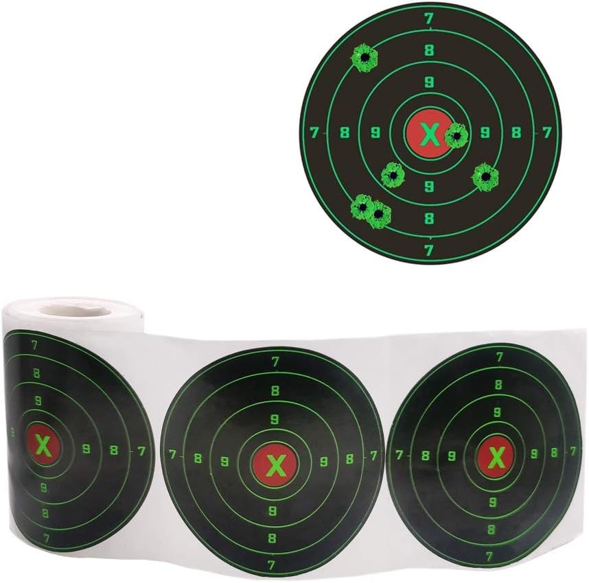Splatter Shooting Targets 4 Inch Reactive Paper 200pcs, 200 / Roll