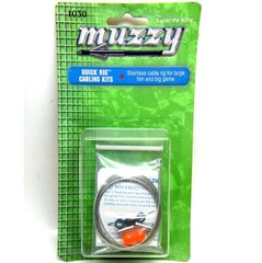 2Pc Set MUZZY QUICK RIG BOW FISHING CABLE CABLING KIT & SHERWIN ARROW FISH POINT