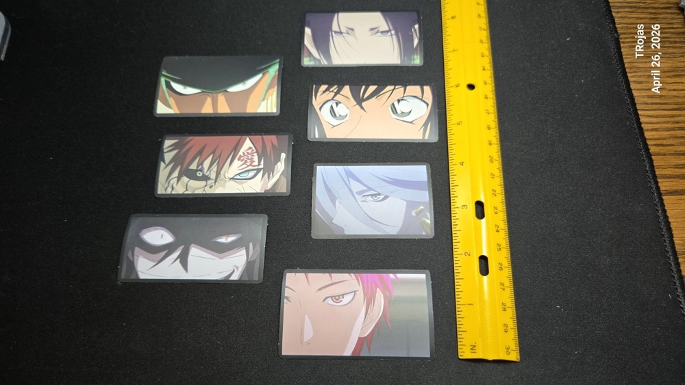 Anime series set of 7 different peeker video game vinyl sticker new underground