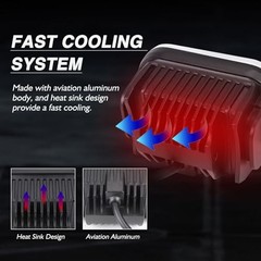 4 Inch Motorcycle Headlight,45W Cool White, Hi Lo Beam Universal 45W-1 Black
